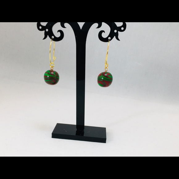 Unique Handmade Polymer Clay Bracelet & Earrings - Picture 7 of 10